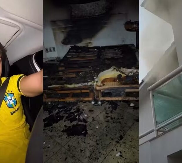 Incêndio atingiu a casa de Regis Danese em Uberlândia na segunda-feira (15)