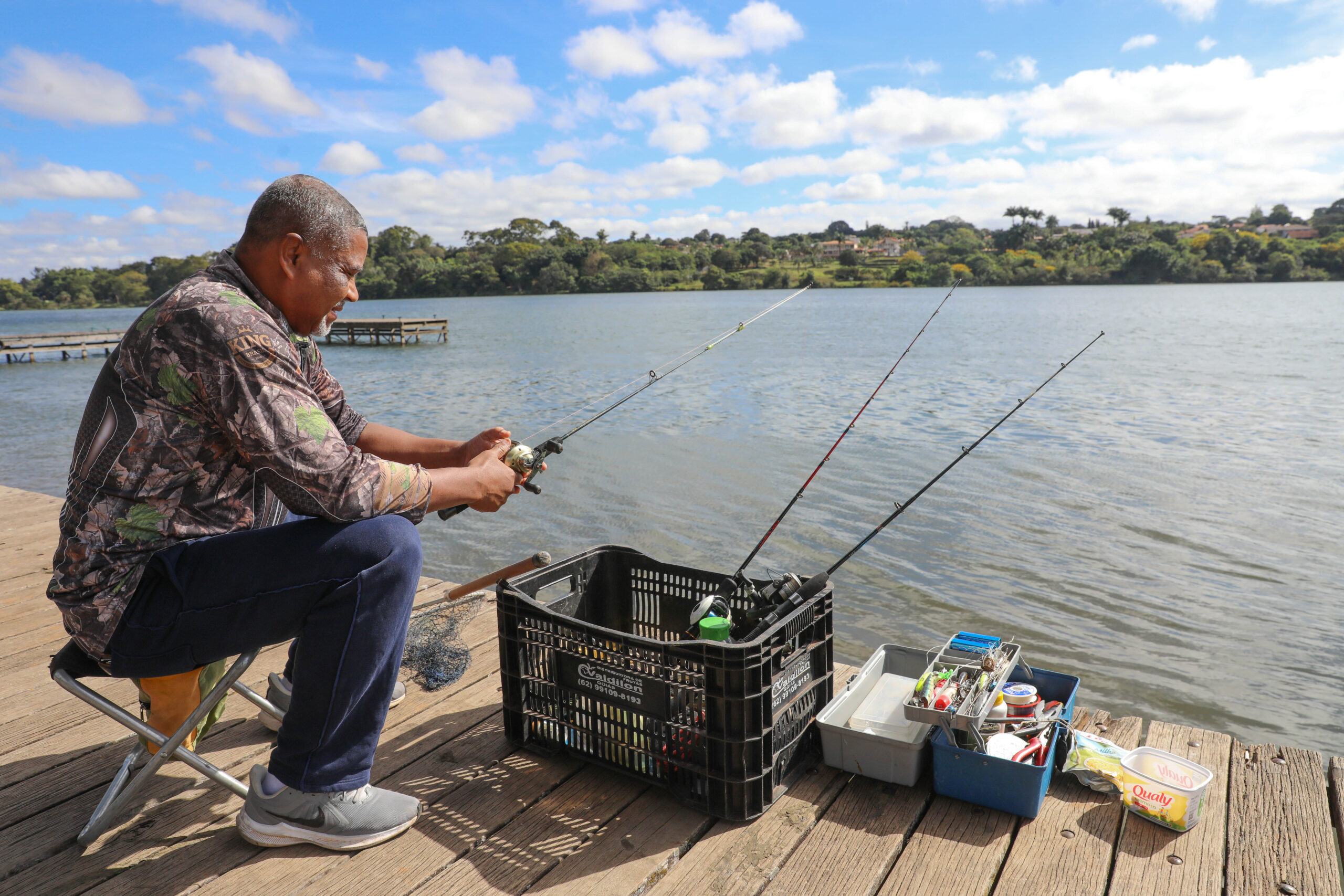 pesca no lago paranoa