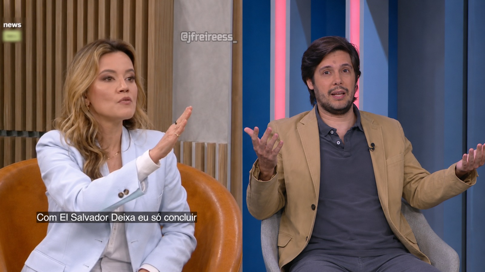 Natuza Nery se irritou com Joel Pinheiro durante debate ao vivo na GloboNews