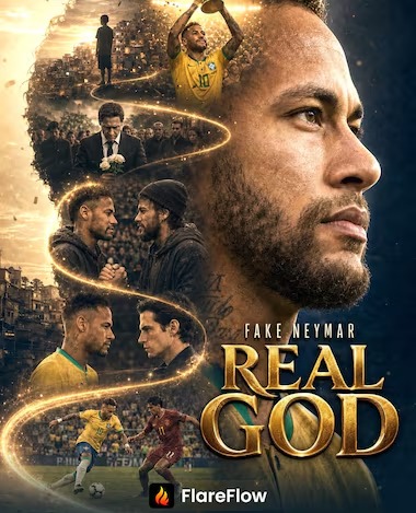 A plataforma FlareFlow aposta na imagem global de Neymar para conquistar o público com histórias curtas e cheias de fantasia.