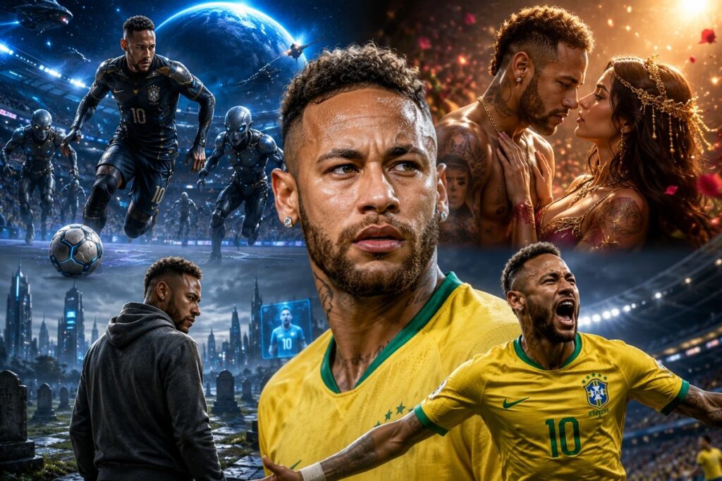 De craque dos gramados a salvador da humanidade: os novos microdramas de Neymar prometem viagens no tempo, poderes e torneios intergalácticos.