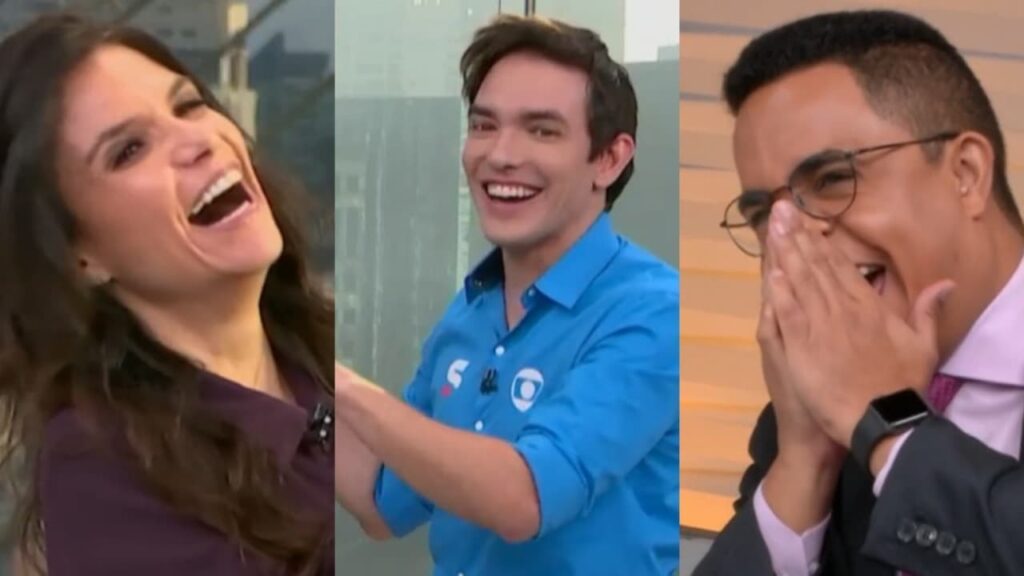 Sabina Simonato e Marcelo Pereira caíram na risada com a resposta
