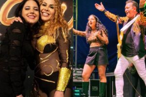 Yasmin Mendes estreou como integrante da Ximbinha & Banda em show no Pará