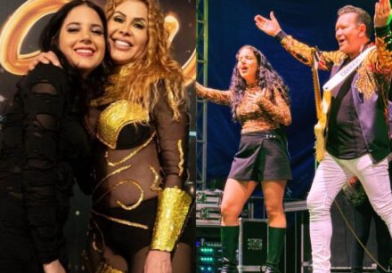 Yasmin Mendes estreou como integrante da Ximbinha & Banda em show no Pará