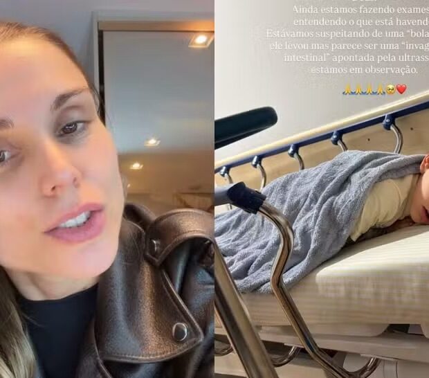 Flávia Viana relatou emergência médica com o filho Gabriel após acidente na escola