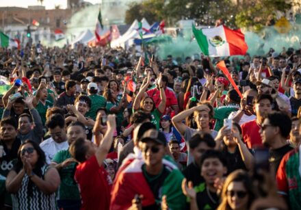 world cup fans watch mexico vs south korea match