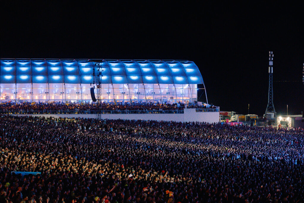 O Linkin Park encerrou o segundo dia do Rock in Rio Lisboa diante de 100 mil fãs e fez a Cidade do Rock cantar cada verso de Numb e In The End. - Divulgação