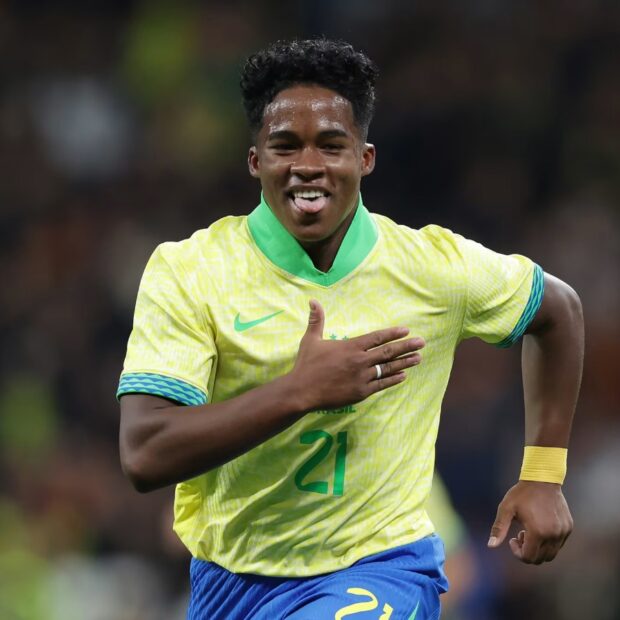 Endrick estreou na Copa do Mundo durante a vitória do Brasil por 3 a 0 contra o Haiti