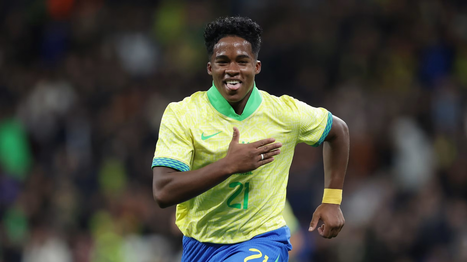 Endrick estreou na Copa do Mundo durante a vitória do Brasil por 3 a 0 contra o Haiti