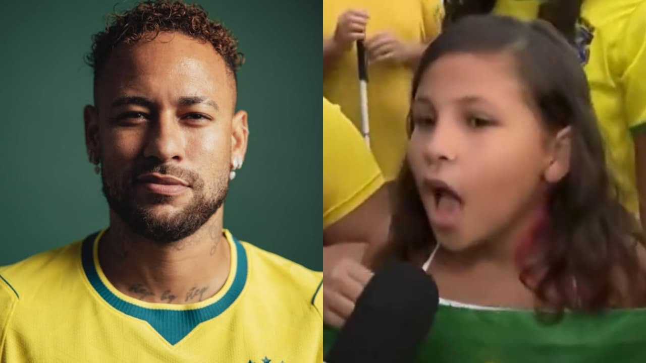 Valentina chamou Neymar de “cai-cai” durante entrevista ao vivo na Globo