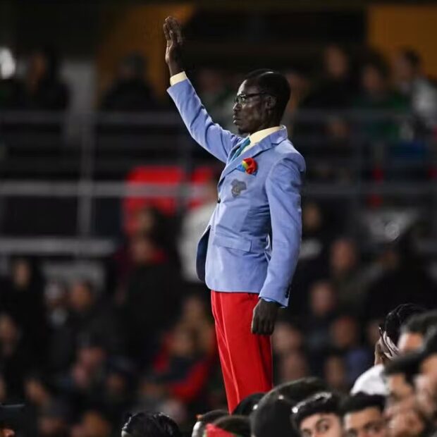 113456519 democratic republic of congos supporter michel kuka mboladinga pays tribute to democratic