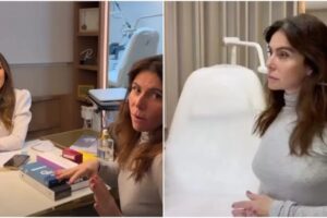 Giovanna Antonelli mostrou nas redes sociais parte do procedimento íntimo realizado em consultório