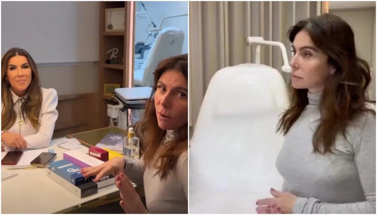 Giovanna Antonelli mostrou nas redes sociais parte do procedimento íntimo realizado em consultório