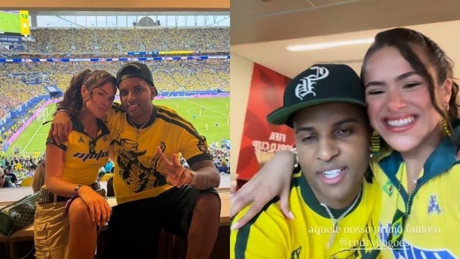  Atriz chamou o jogador de “primo mais famoso da família” ao publicar o encontro nas redes sociais
