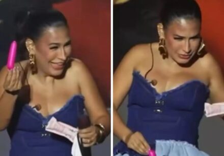 Simone Mendes recebeu vibrador, algema e cueca durante show em Campina Grande