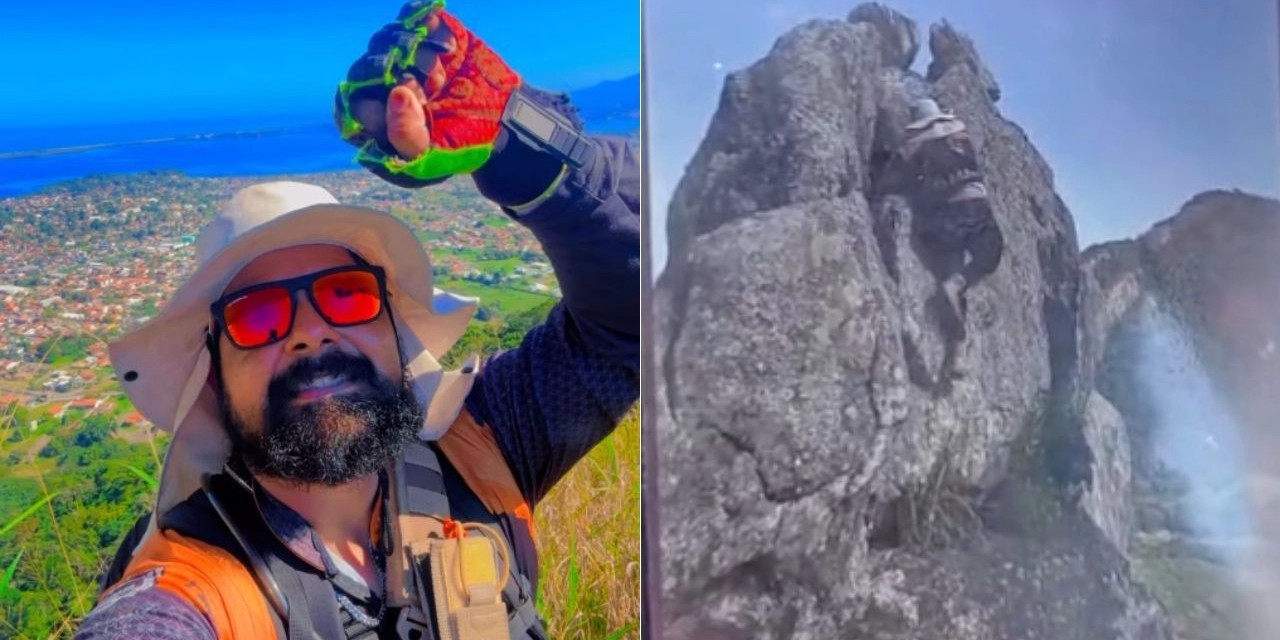 homem morre apos cair ao tentar tirar foto na pedra do macaco no rj