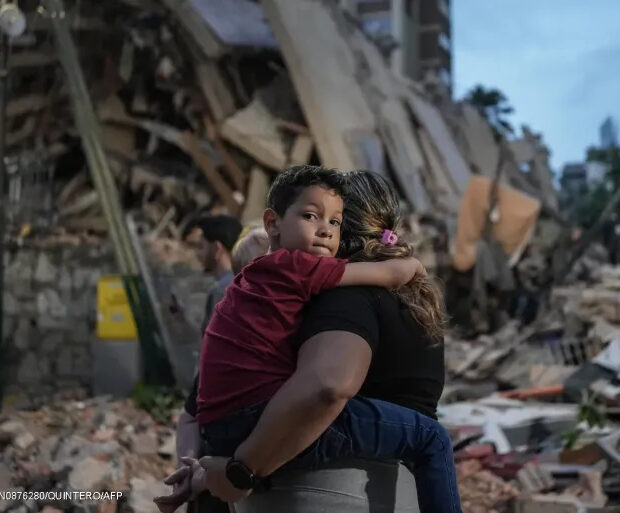 crianças no terremoto da venezuela