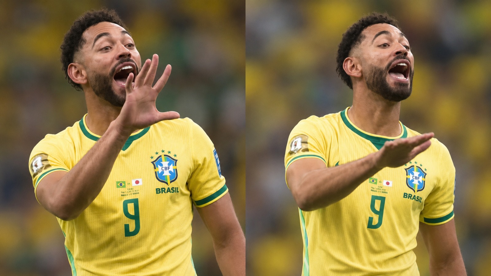 Matheus Cunha fez gesto provocativo após a vitória do Brasil sobre o Japão