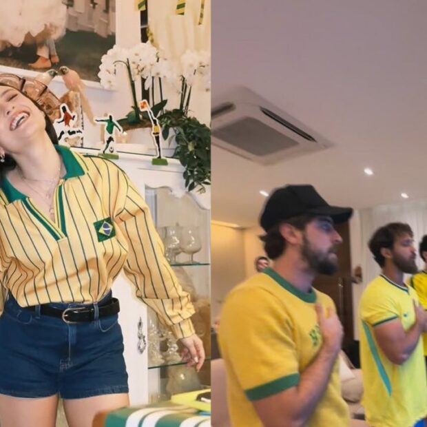 Larissa Manoela contou que desligou a TV sem querer antes do gol do Brasil
