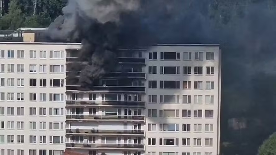 incêndio em prédio residencial