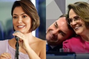 A crise no PL ganhou mais um capítulo. Michelle Bolsonaro deixou o comando do PL Mulher, enquanto Damares Alves endureceu o discurso e aumentou a distância da campanha de Flávio Bolsonaro. Os bastidores de Brasília seguem fervendo.