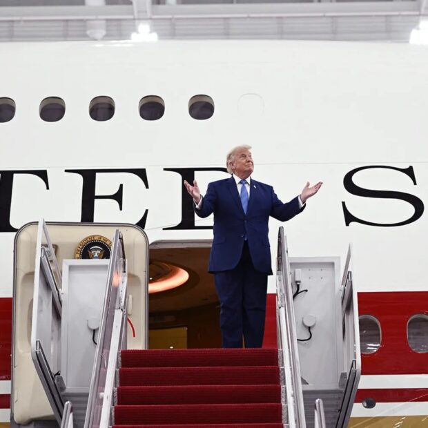 260630 president donald trump air force one plane airplane qatar qatari es