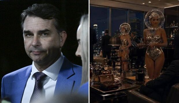 Flávio Bolsonaro negou ter participado da “festinha de astronauta” atribuída a Daniel Vorcaro