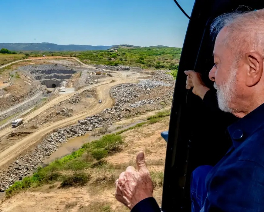 Lula inaugura túnel da transposição RN