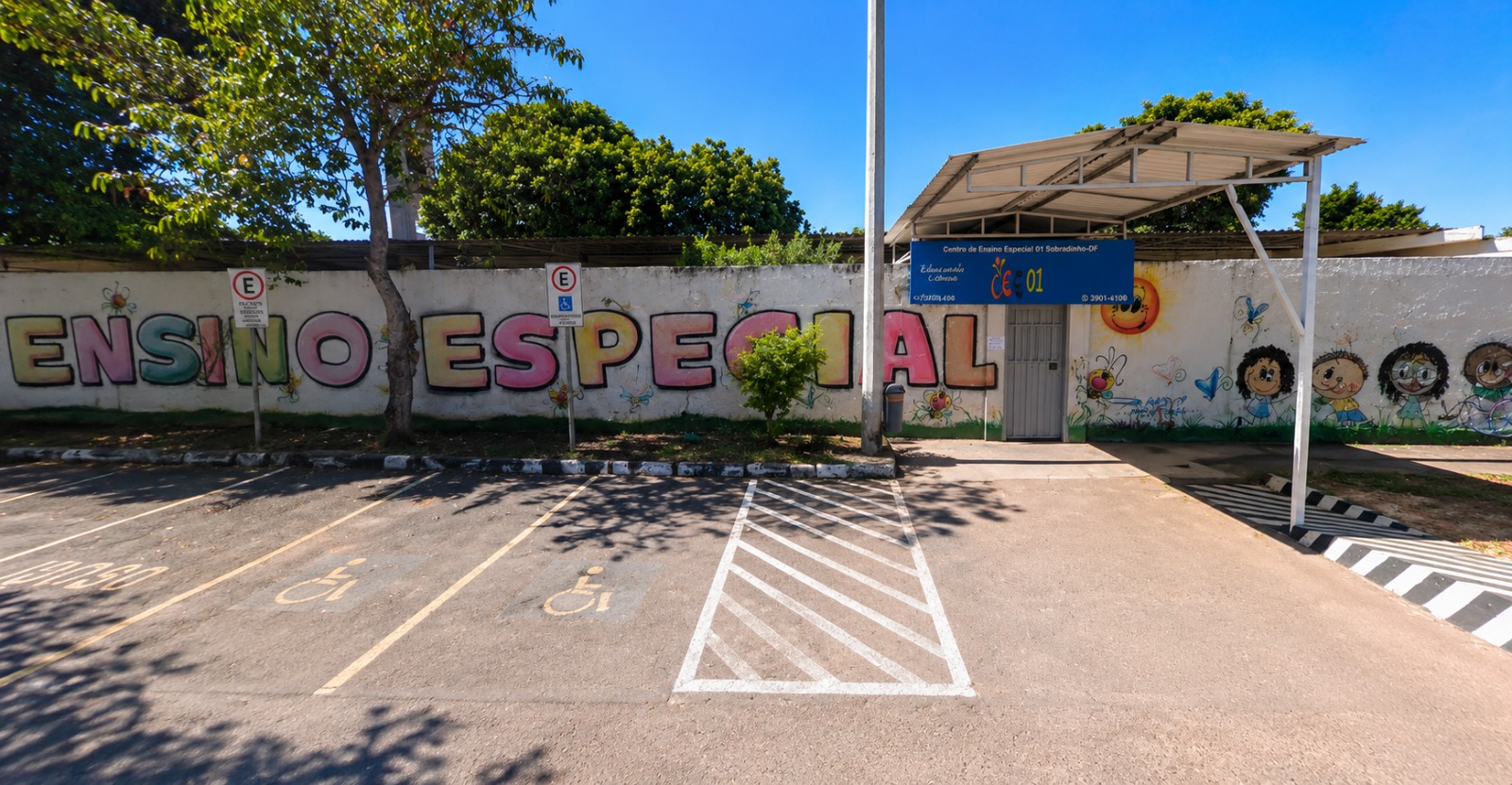 Centro de Ensino Especial 01, de Sobradinho. Foto: Google Maps/Reprodução