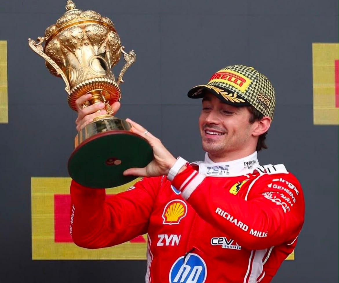 Leclerc vence em Silverstone e Bortoleto pontua em oitavo