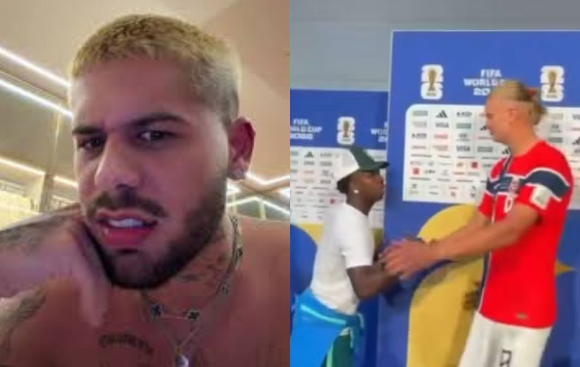 Zé Felipe criticou a postura de Vini Jr. após a derrota do Brasil para a Noruega e movimentou as redes sociais.