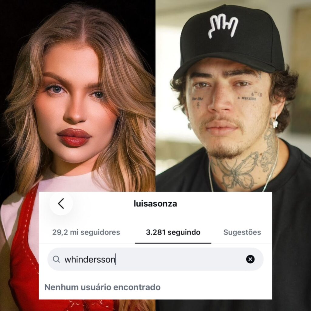 Luísa Sonza deixou de seguir o ex-marido no Instagram depois da brincadeira
