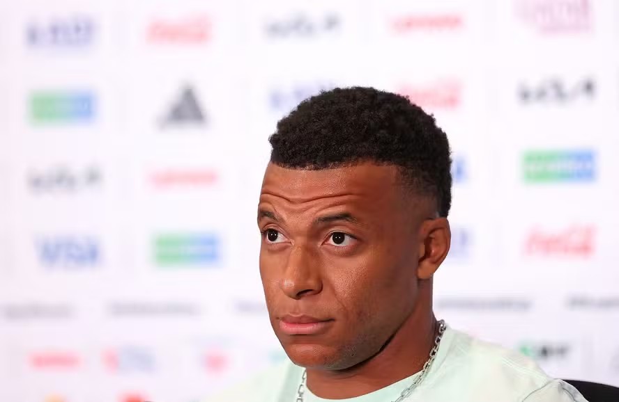 115378881 philadelphia pennsylvania june 21 kylian mbappe 10 of france speaks to the media during