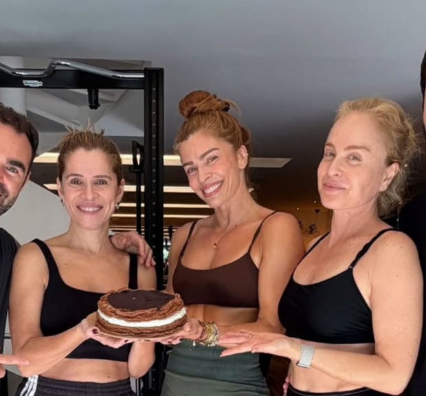 Angélica reuniu Ingrid Guimarães e Grazi Massafera em uma festa surpresa cheia de carinho e bom humor.