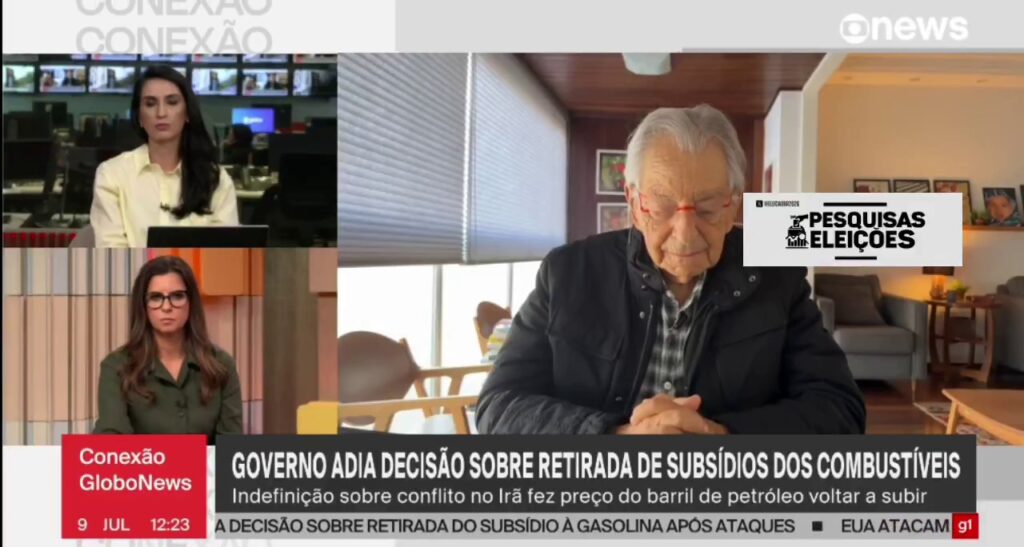 Jornalista chama Gabeira para comentar decisão do governo sobre combustíveis