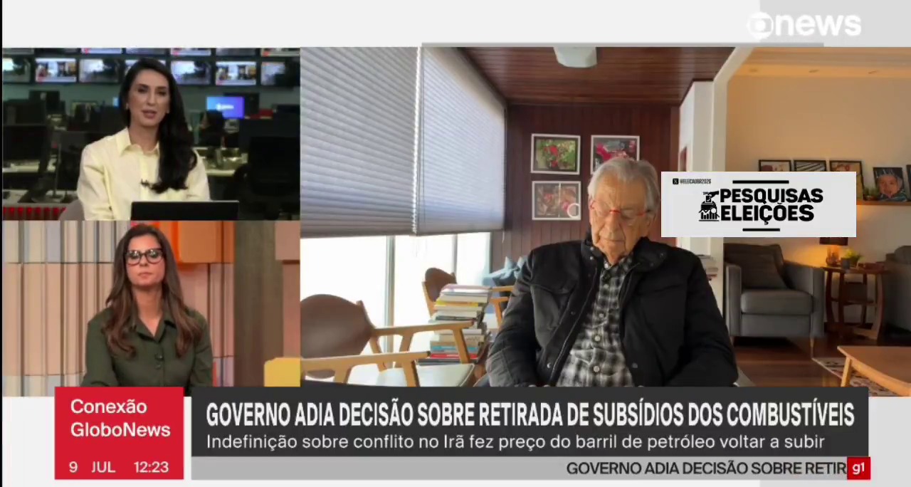 Gabeira dorme ao vivo na GloboNews de novo e jornalista precisa “despertar” comentarista _Flagra viralizou após Fernando Gabeira aparecer de olhos fechados durante comentário no canal. Chamado por Isa, ele acordou, respondeu “boa tarde” e seguiu a análise como se nada tivesse acontecido_ Fernando Gabeira virou assunto nas redes nesta quinta-feira (9) após ser flagrado aparentemente dormindo ao vivo durante uma transmissão da GloboNews. O comentarista aparecia no vídeo com os olhos fechados enquanto a pauta tratava da decisão do governo de adiar a retirada de subsídios dos combustíveis. Eu ainda estava em casa, no Cosme Velho, terminando de liberar a sala depois da manicure e tentando salvar a dignidade das unhas recém-feitas longe de qualquer zíper, gaveta ou tampa de pote, quando o vídeo chegou no grupo das meninas. Apertei o play com todo o cuidado do mundo e dei de cara com Gabeira numa paz tão profunda que, por um segundo, achei que a GloboNews tinha inventado análise política em modo soneca. No trecho que circula, a jornalista chama o comentarista para participar da análise: “Gabeira, boa tarde pra você. Quero te ouvir a respeito desse assunto, porque tinha alguma outra alternativa pro governo, senão adiar essa decisão?”. Logo depois, ele reage, diz “Boa tarde, Isa” e começa a responder normalmente: “Olha, uma vez que o governo decidiu, analisou a guerra e analisou os impacto…”. E o melhor é que essa não foi a primeira pescaria televisiva atribuída a Gabeira. Em 2020, ele já havia protagonizado uma cena parecida na GloboNews, quando César Tralli fez uma pergunta sobre a rejeição, na Câmara do Rio, da abertura de impeachment de Marcelo Crivella. Na ocasião, Gabeira despertou assustado e soltou um sinceríssimo: “É comigo?”. Ou seja, existe método, existe histórico e existe uma espécie de franquia do cochilo ao vivo. Eu não estou dizendo que virou tradição, mas se acontecer mais uma vez a GloboNews já pode abrir vinheta própria: “Momento Gabeira Repousa e Analisa”. A cena desta quinta chamou atenção justamente pela naturalidade do retorno. Gabeira não fez alarde, não pediu desculpa, não explicou se estava cochilando ou apenas de olhos fechados em modo reflexão profunda. Simplesmente entrou no assunto e seguiu a vida, como quem volta de uma viagem astral direto para a análise econômica. Eu achei tudo perigosamente humano. Quem nunca fechou os olhos por três segundos numa reunião e voltou fingindo que estava apenas organizando melhor o raciocínio? A diferença é que Gabeira fez isso com câmera ligada, GC no ar e bancada chamando pelo nome. Nas redes, o vídeo virou prato cheio. Teve gente defendendo que ele só estava concentrado, teve gente jurando que era sono mesmo e teve quem dissesse que, diante de certas pautas, o corpo apenas toma decisões editoriais próprias. Eu não julgo. Depois de uma sequência de guerra, governo, subsídio e combustível, até a pálpebra pede direito de resposta. O melhor é que Gabeira respondeu. E respondeu no automático elegante de quem já atravessou décadas de televisão, política, exílio, livro, documentário e agora também a categoria premium do cochilo jornalístico. Se foi sono, foi sono com repertório. Se foi concentração, foi concentração em profundidade.