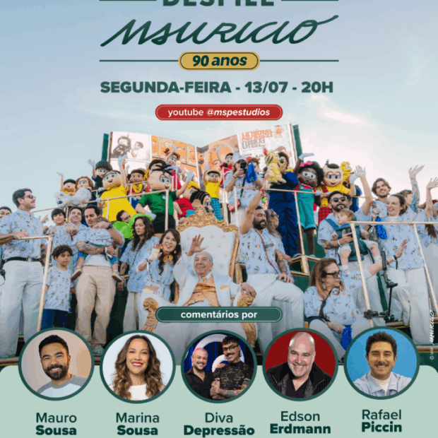 Mauro Sousa e Marina Sousa participam de um especial da DiaTV sobre os bastidores do Desfile Mauricio 90 anos.