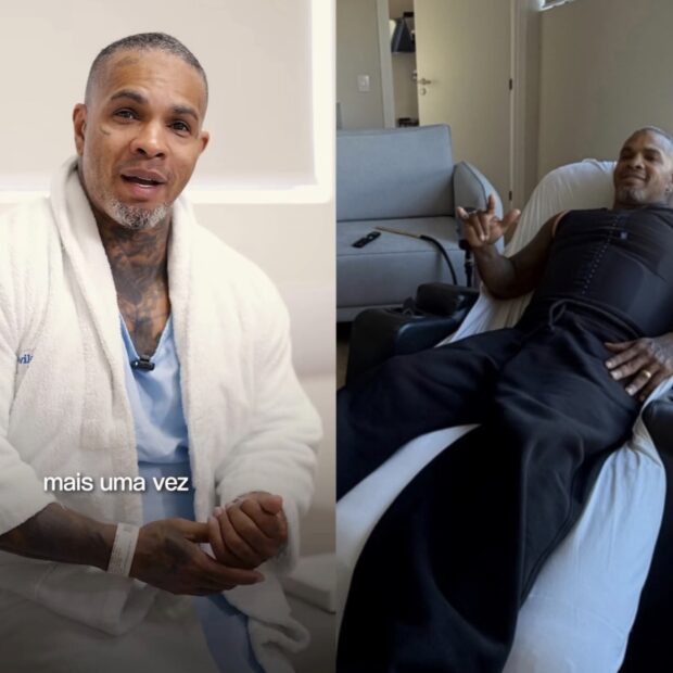 Rodriguinho compartilhou a recuperação após passar por uma cirurgia reparadora depois de eliminar cerca de 20 quilos.