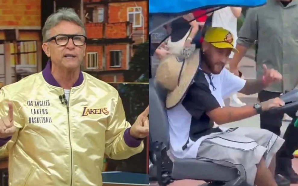 Neto detonou Neymar após imagens do jogador em carrinho na Disney viralizarem
