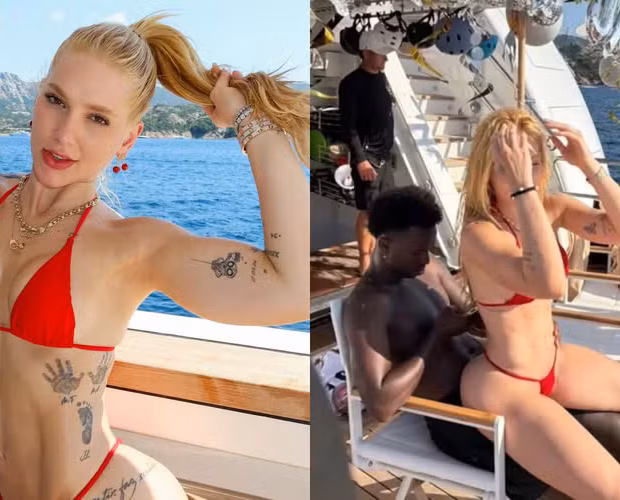 Virginia Fonseca e Vini Jr voltaram a movimentar a internet após uma foto durante um passeio de barco na Sardenha.