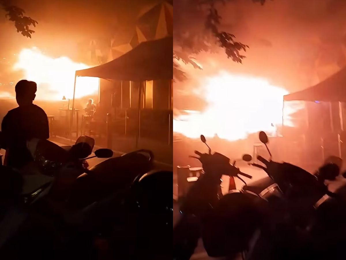 Incêndio atingiu o Rong Beer Na Ladprao, bar de música ao vivo em Bangkok