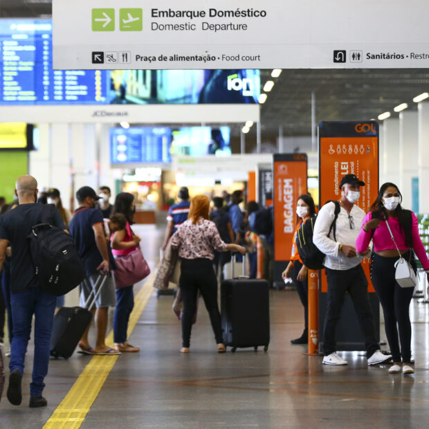 movimentação de passageiros no aeroporto internacional de brasília.