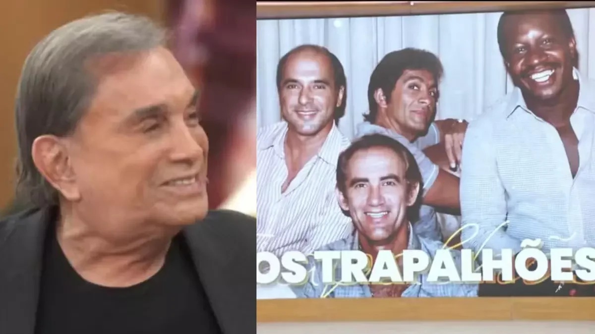 Dedé Santana se emociona ao rever imagens de “Os Trapalhões” no “Encontro”