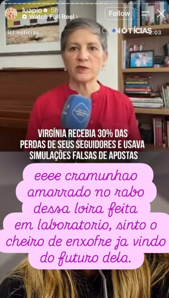 Atriz chamou a influenciadora de “loira feita em laboratório” nas redes sociais
