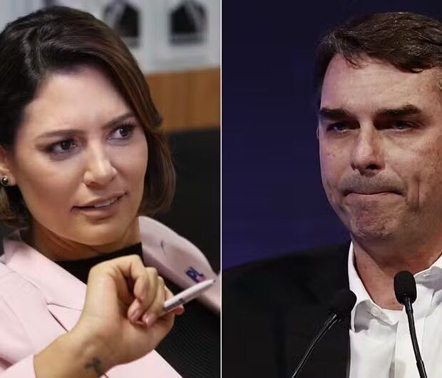 Flávio Bolsonaro afirmou que não tem mais relação com Michelle Bolsonaro