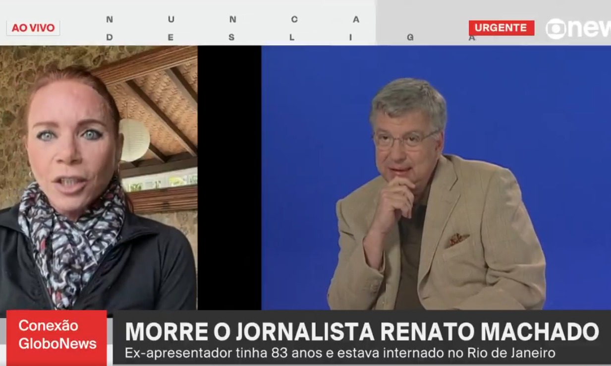 Leilane Neubarth se emocionou ao falar de Renato Machado no “Conexão GloboNews”