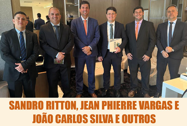 presidente da câmara municipal, sandro ritton, advogado jean phierre vargas e do consultor e articulista joão carlos silva capa