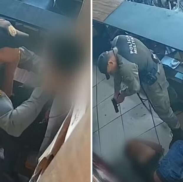 pm é preso após ser filmado agredindo adolescente em go