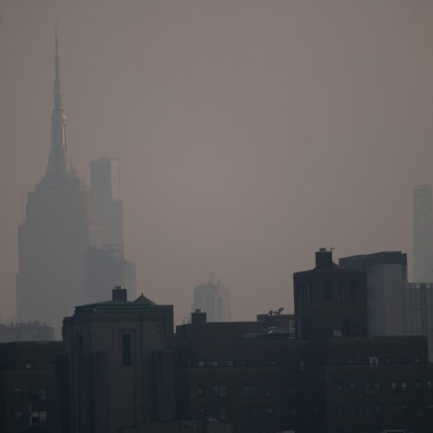 ahead of world cup final, nyc metro area under smoky skies due to canadian wildfires