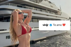 Vini Jr. comentou “te amo” em publicação de Virginia Fonseca no Instagram